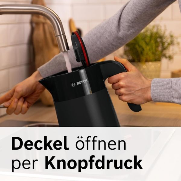 Ấm siêu tốc Bosch TWK2M MyMoment 1.7 lít 2400W màu đen