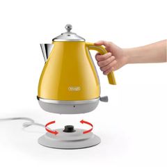  Ấm siêu tốc Delonghi Icona Capitals KBOC2001 1.7L / Màu vàng, trắng, đỏ 