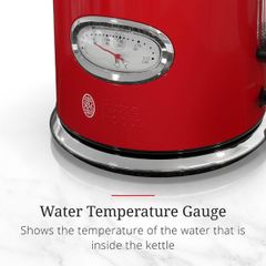  Ấm siêu tốc Russell Hobbs Retro 1.7 lít 2167070 - Màu đỏ 
