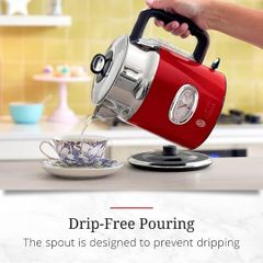  Ấm siêu tốc Russell Hobbs Retro 1.7 lít 2167070 - Màu đỏ 