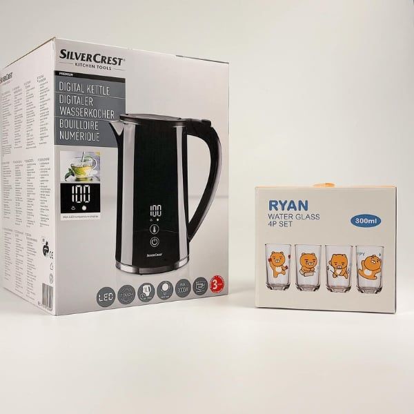 Ấm siêu tốc Silvercrest giữ nhiệt 1.5L có chỉnh nhiệt