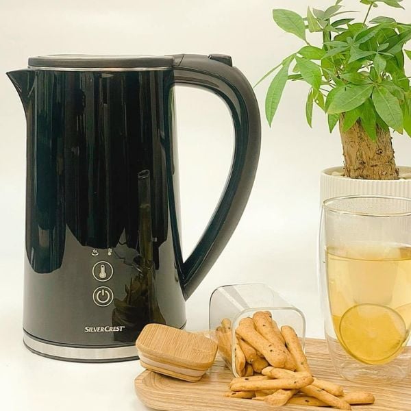Ấm siêu tốc Silvercrest giữ nhiệt 1.5L có chỉnh nhiệt