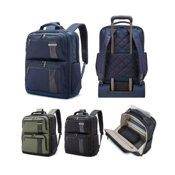 Balo laptop Samsonite NuRoad 15.6inch - Màu Xanh/Đen/Rêu