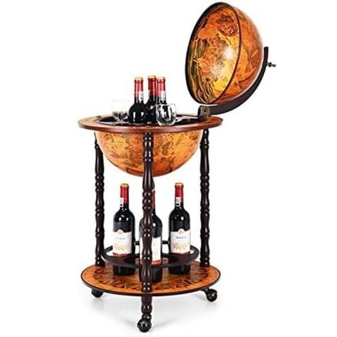 Bàn bar di động Costway Globusbar