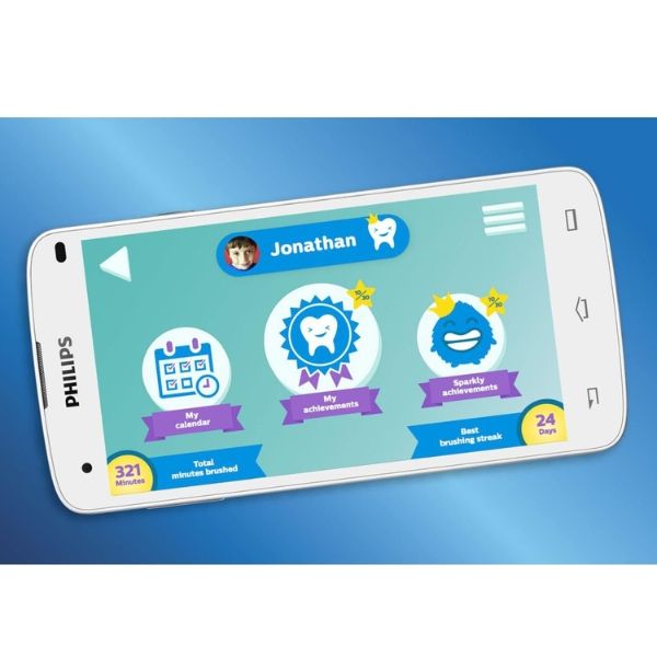 Bàn chải điện Philips HX6322/04 dành cho trẻ em kèm 1 đầu bàn chải
