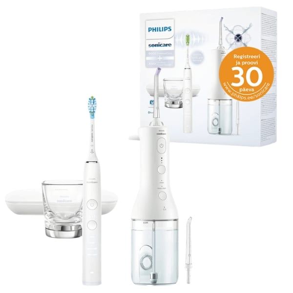Bàn chải đánh răng điện Philips HX3866/41 kèm Máy tăm nước