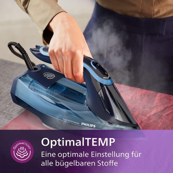 Bàn là Philips Azur 8000 DST8020/20 3000W xanh dương