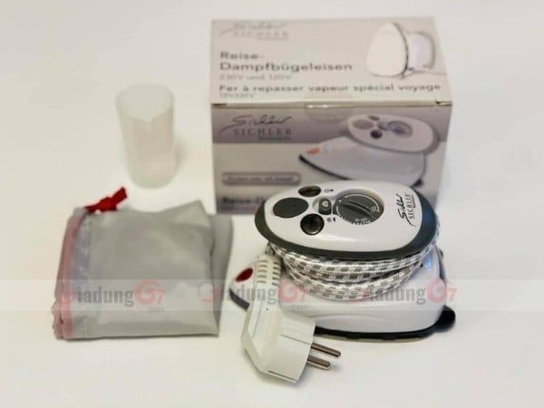 Trọn bộ sản phẩm Bàn ủi hơi nước mini Sichler