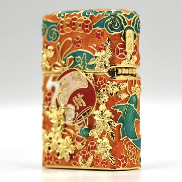 Bật lửa Zippo Mèo Thần Tài Phát Sáng - Made in USA