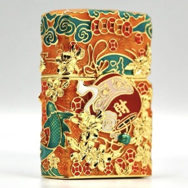 Bật lửa Zippo Mèo Thần Tài Phát Sáng - Made in USA