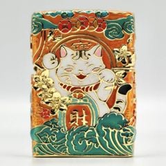  Bật lửa Zippo Mèo Thần Tài Phát Sáng - Made in USA 