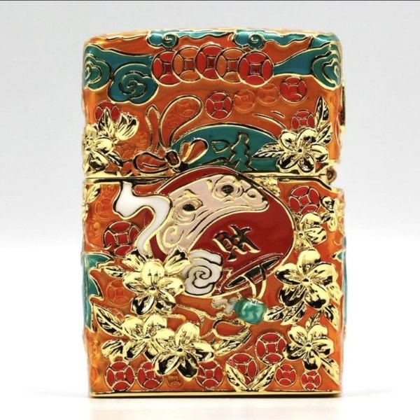 Bật lửa Zippo Mèo Thần Tài Phát Sáng - Made in USA