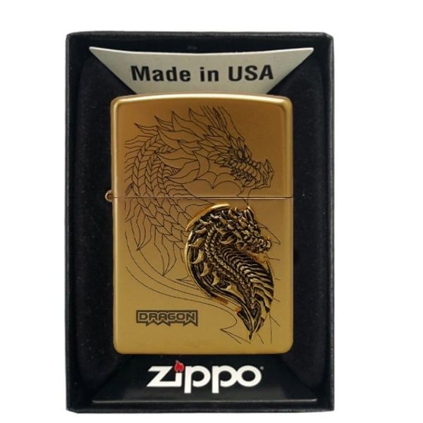 Bật lửa Zippo rồng vàng DRAGON 2024 - Made in USA