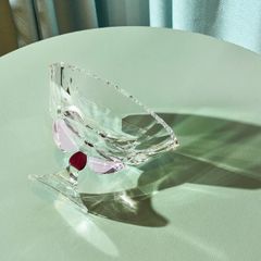  Bát pha lê chân đế Amira Reflections Copenhagen cao 15cm 