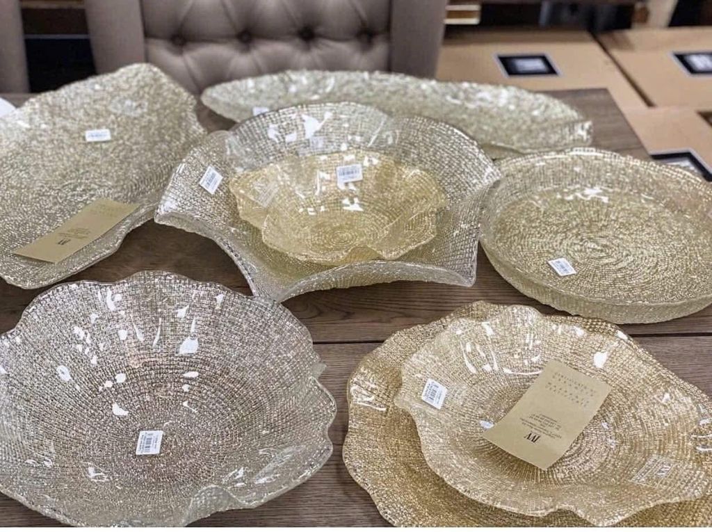 Đĩa pha lê IVV Folies 22cm cao cấp