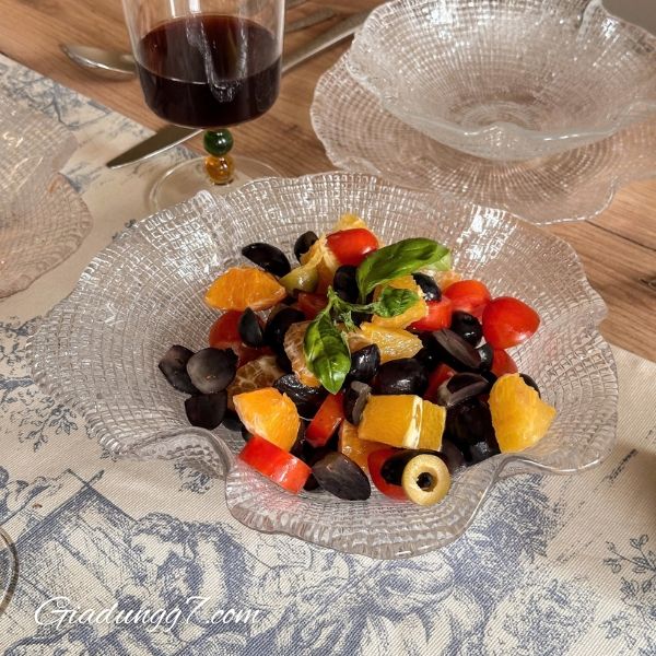 Đĩa pha lê IVV Folies 22cm cao cấp