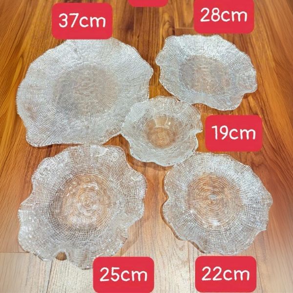 Đĩa pha lê IVV Folies 22cm cao cấp