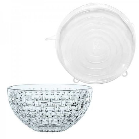 Bát pha lê Nachtmann Bossa Nova 23cm kèm nắp silicon 103577