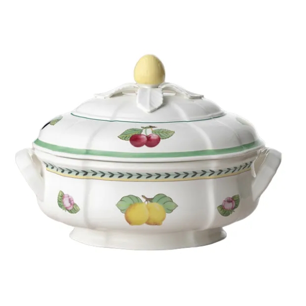 Bol à Soupe Villeroy & Boch Virginia – Jaune à Fleurs – Occasion (parfait)