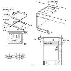  Bếp từ Bosch PIE631FB1E 4 vùng nấu Serie 6 