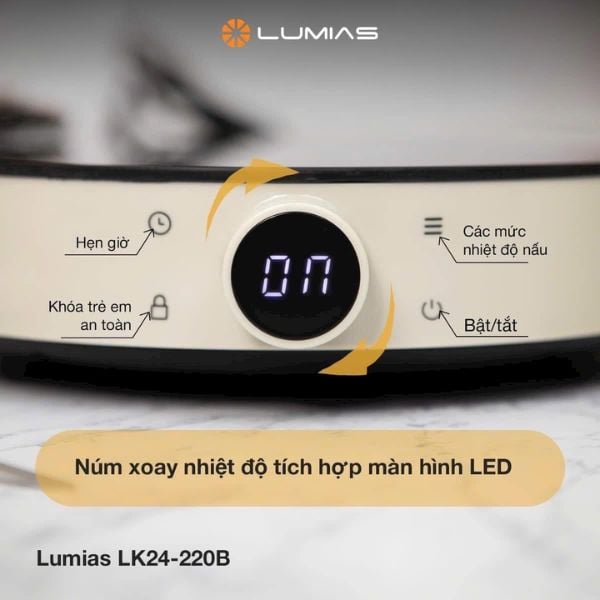 Bếp từ đơn Lumias LK24-220B 2000W - Hàn Quốc