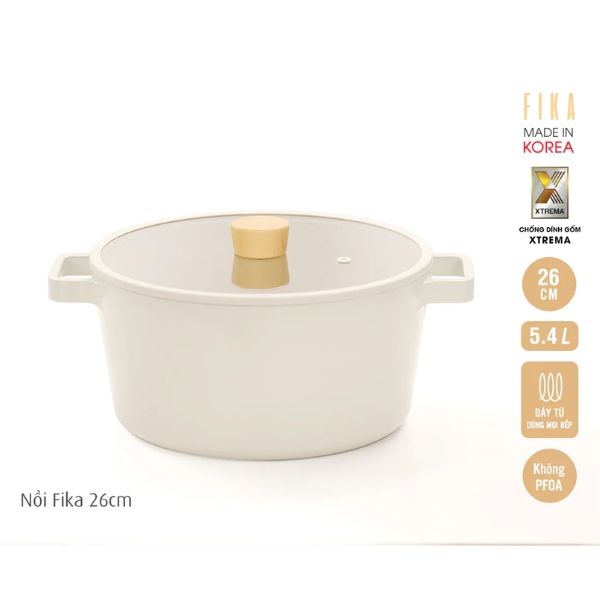 Bếp từ kèm nồi lẩu Fika Neoflarm Hàn Quốc 5.4 lít