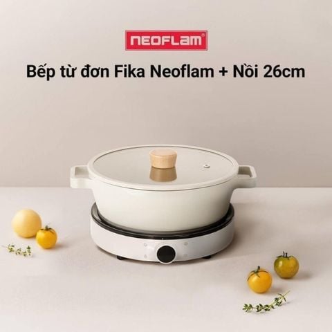 Bếp từ kèm nồi lẩu Fika Neoflarm Hàn Quốc 3.5 lít