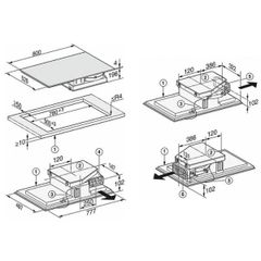  Bếp từ Miele KMDA 7634 FL kết hợp hút mùi 