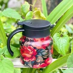  Bình giữ nhiệt kèm lõi lọc trà inox 316 800ml hoa lá cành 