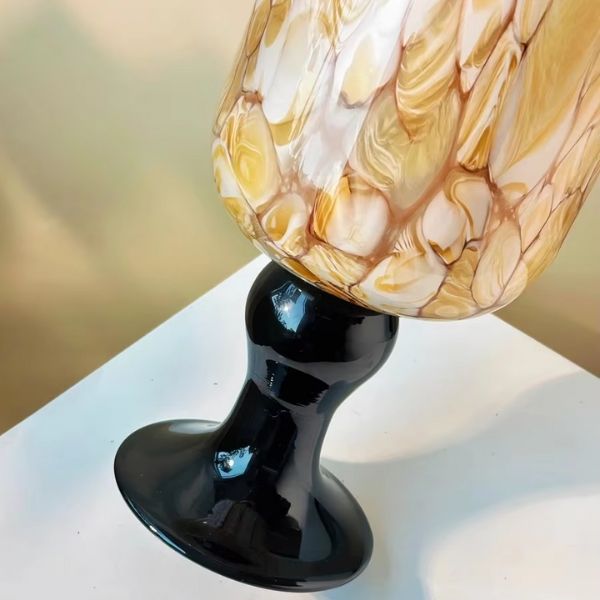 Bình hoa vân đá chân cao 33cm