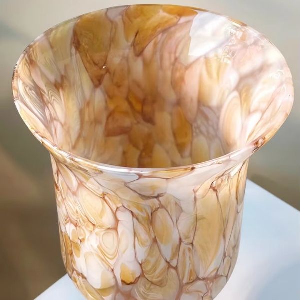 Bình hoa vân đá chân cao 33cm