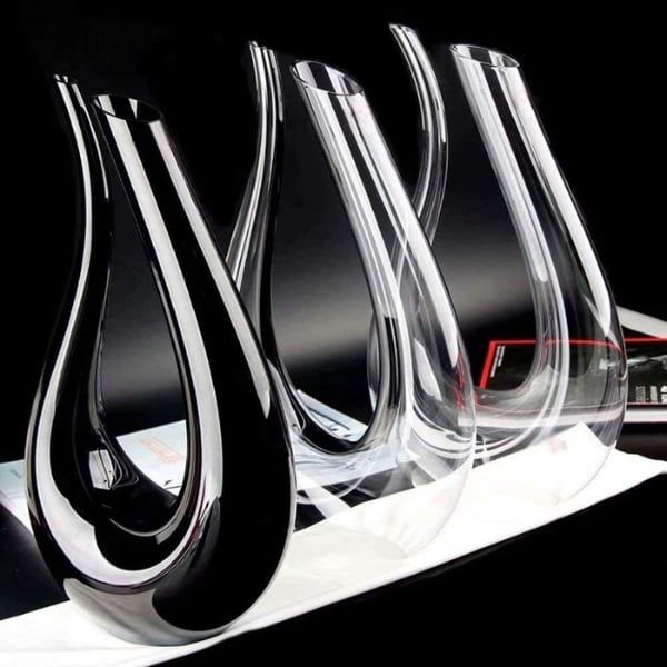 Bình lắc chữ U Rona 33cm - Bình thở rượu vang cao cấp của Séc