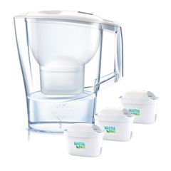  Bình lọc nước Brita Aluna MX Pro White 2.4L kèm 3 lõi lọc model 2024 