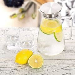  Bình thủy tinh Susteas 2L chịu nhiệt quai cầm vòng cung 