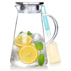  Bình thủy tinh Susteas 2L chịu nhiệt quai cầm vòng cung 