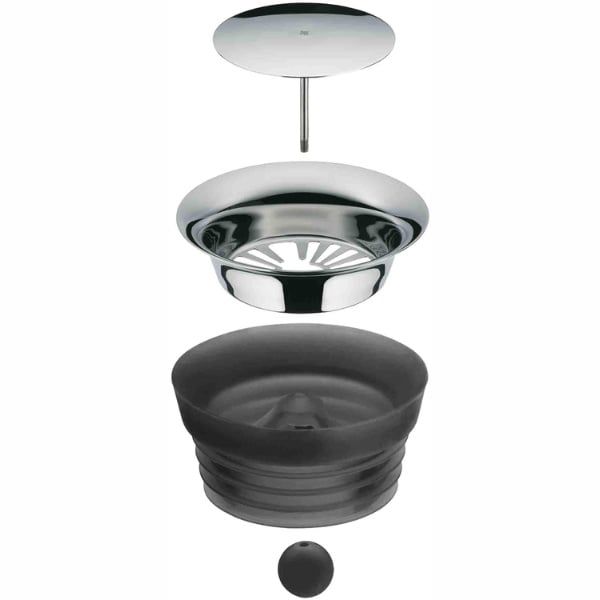 Bình thủy tinh WMF Wasserkaraffe Basic 1L nắp silicol/nắp đồng