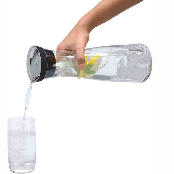 Bình thủy tinh WMF Wasserkaraffe Basic 1L nắp silicol/nắp đồng