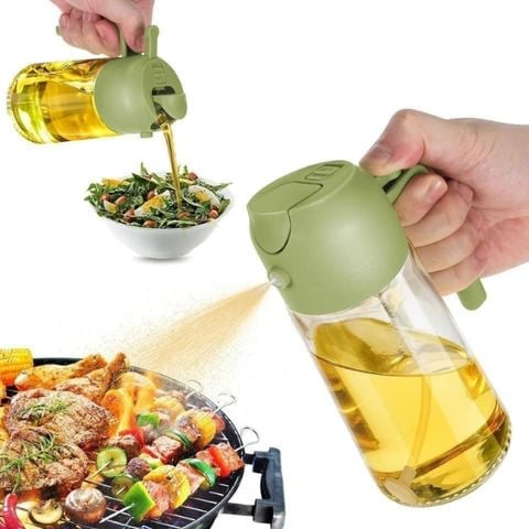 Bình xịt dầu ăn 470ml 2in1 (rót hoặc xịt)