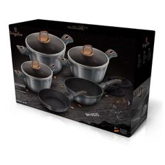  Bộ 10 món nồi chảo Berlinger Haus BH/6020 (3 nồi, 2 chảo, 2 lót đế) 