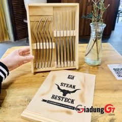  Bộ 12 dao dĩa Zwilling Steak hộp gỗ - Mẫu mới 