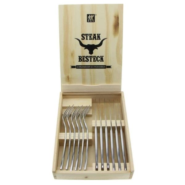 Bộ 12 dao dĩa Zwilling Steak 07150-312 chất liệu thép không gỉ