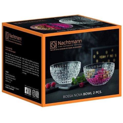 Bộ 2 bát pha lê Nachtmann 102253 Bossa Nova 15cm