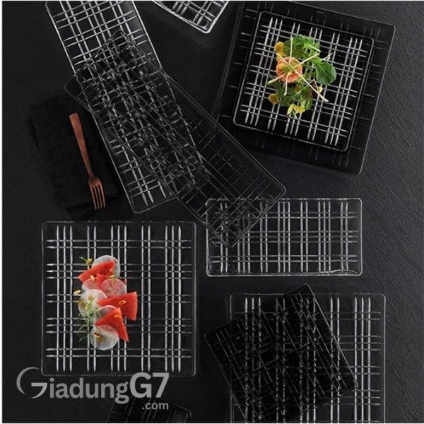 Bộ 2 đĩa pha lê Nachtmann 101909 Square Platte 14cm Thiết kế độc đáo và hoàn hảo