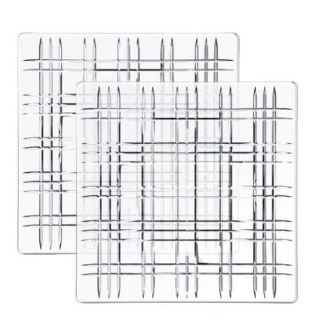 Bộ 2 đĩa pha lê Nachtmann 101045 Square Platte 21cm