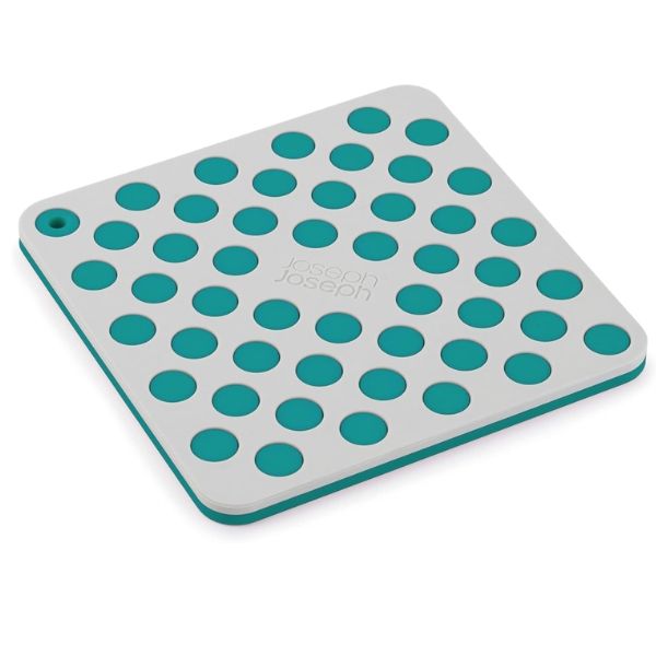 Bộ 2 lót nồi silicon Joseph Joseph Duo Spot-On hình vuông - Xanh/ Đỏ