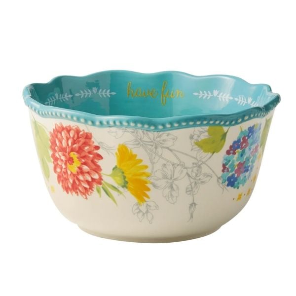 Bộ 3 Bát Gốm The Pioneer Woman Sweet Rose Sentiment