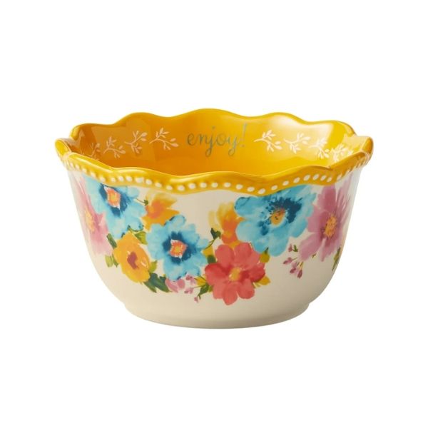 Bộ 3 Bát Gốm The Pioneer Woman Sweet Rose Sentiment