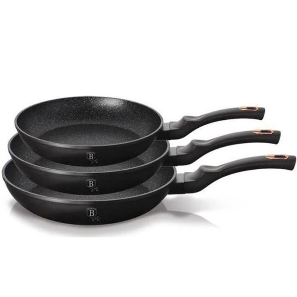 Bộ 3 chảo Berlinger Haus BlackRose BH/6158F