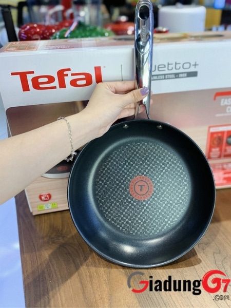 Bộ 3 chảo chống dính Tefal Duetto 20/24/28cm có cán inox chống nóng