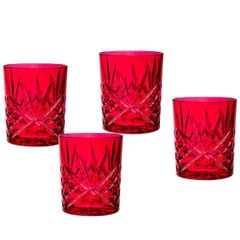  Bộ 4 cốc pha lê Dublin đỏ 325ml 
